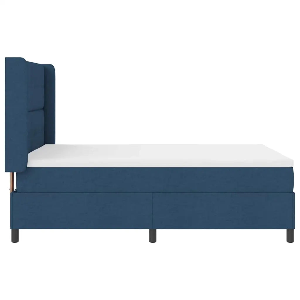 Letto a Sorgente LED con materasso Blu 140 x 200 cm Tessuto 3343510