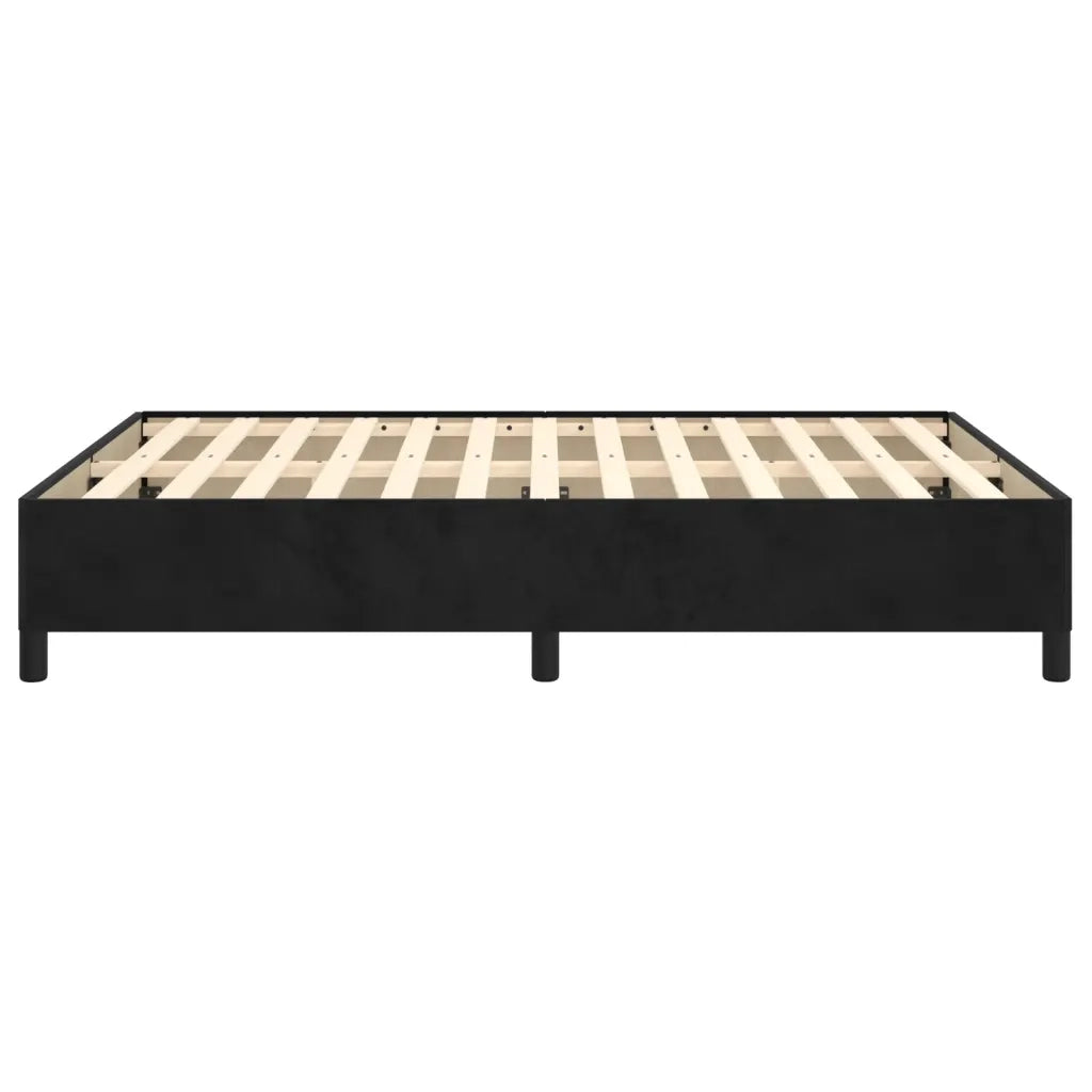 Giroletto senza Materasso Nero 140x200 cm in Velluto 347326