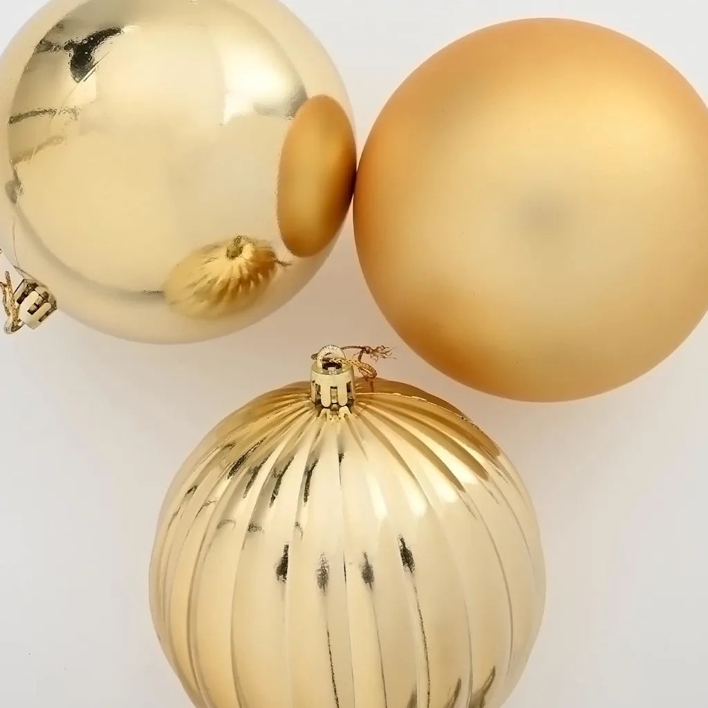 Set di palline di Natale XL 9 pcs Oro Plastica 42018870