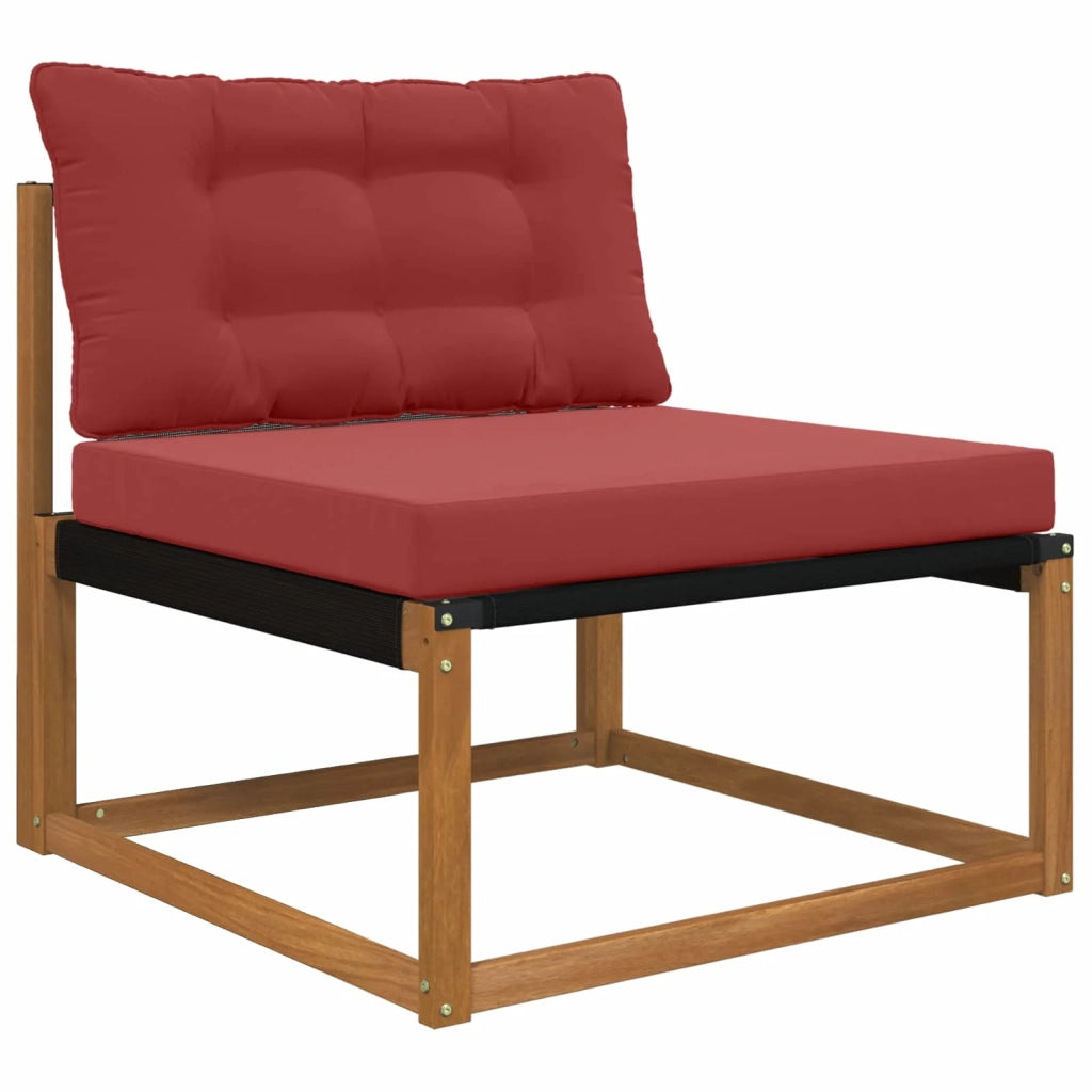 Cuscino per divano da esterno 2 pcs Rosso vino Poliestere 900906