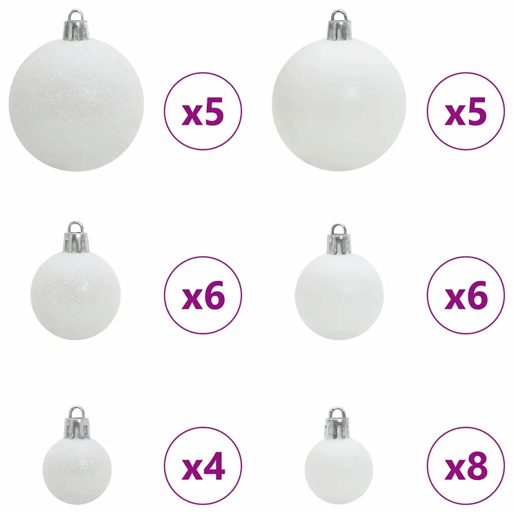 Albero di Natale artificiale con 150 LED Bianco 150 cm 3396952