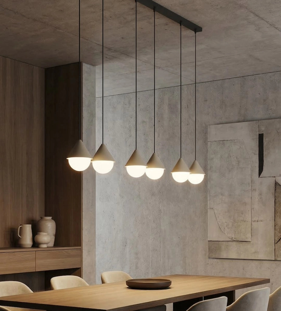 Lampada sospesa GIRO 6xG9 nero/beige/bianco Emibig
