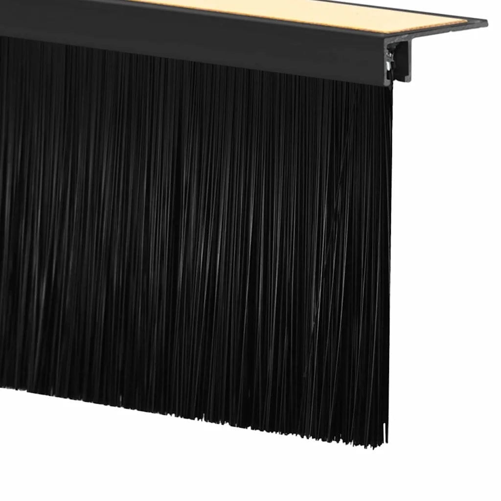 Spazzole per porte autoadesive 2 pcs Nero 100 cm 42019570