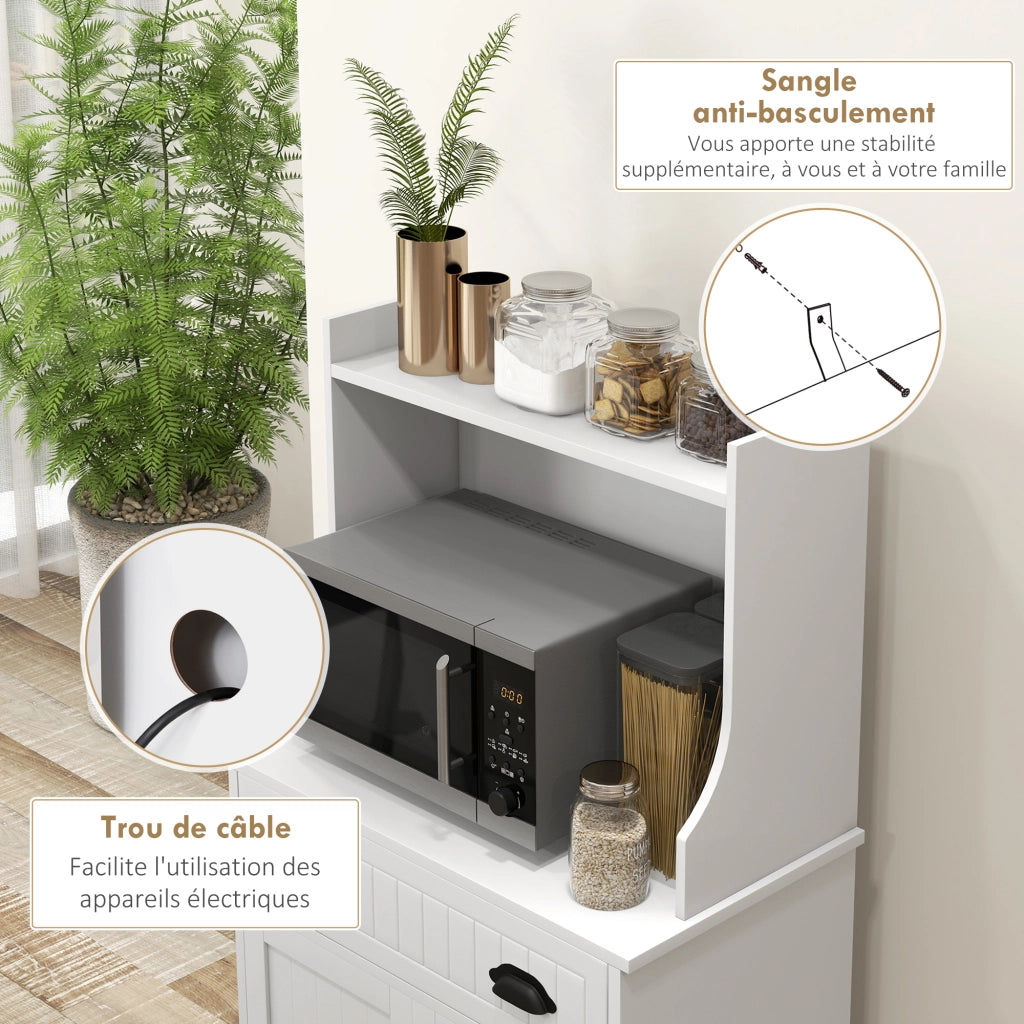 Armadio per cucina ¨C Minimal ¨C 61x35x125,4 cm bianco