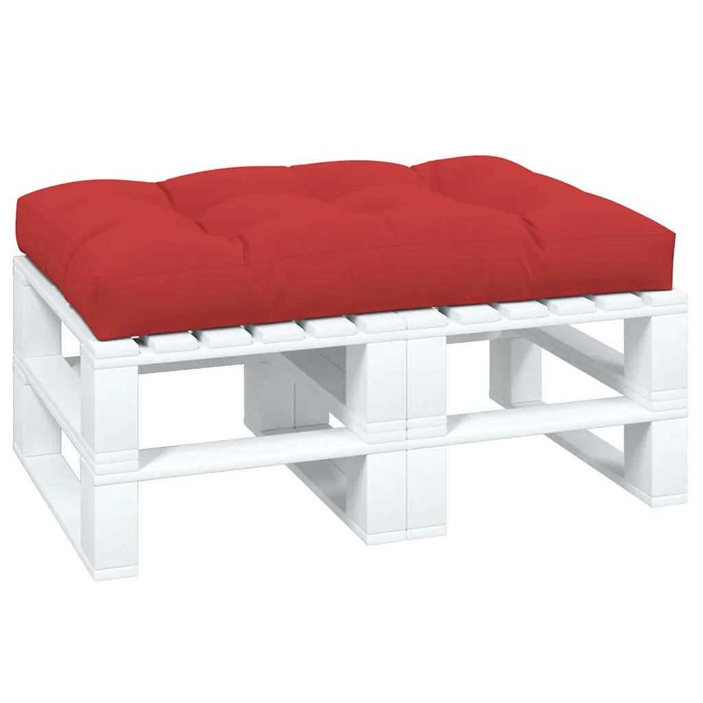 Cuscino per Pallet Rosso 120x80x12 cm in Tessuto 360519