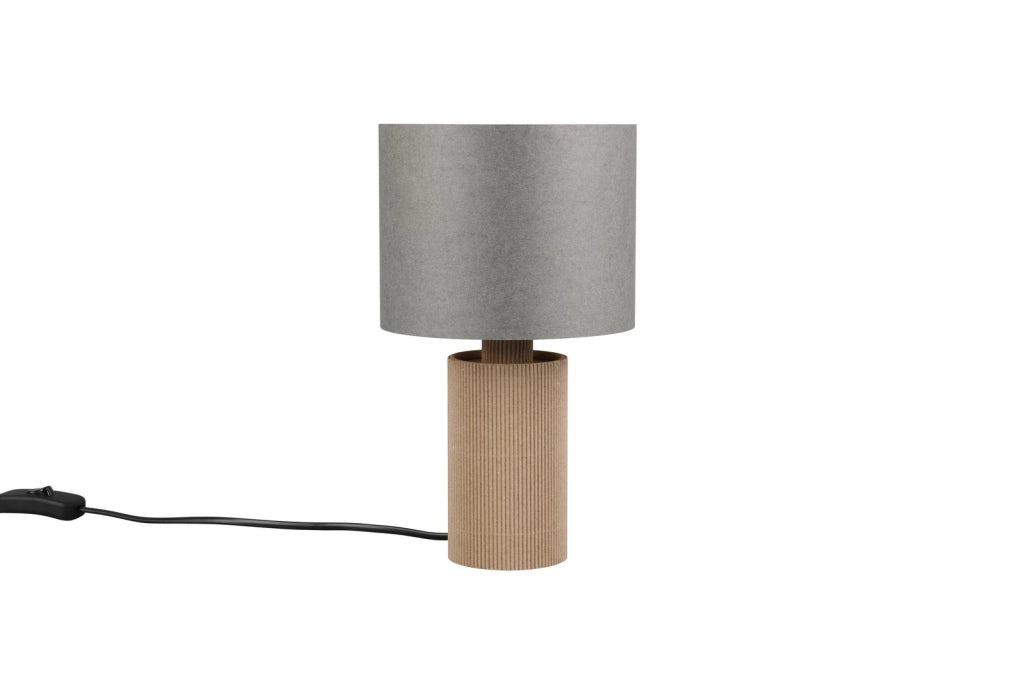 Lampada tavolo CANIO Trio Ø16 grigio/marrone E14 40W