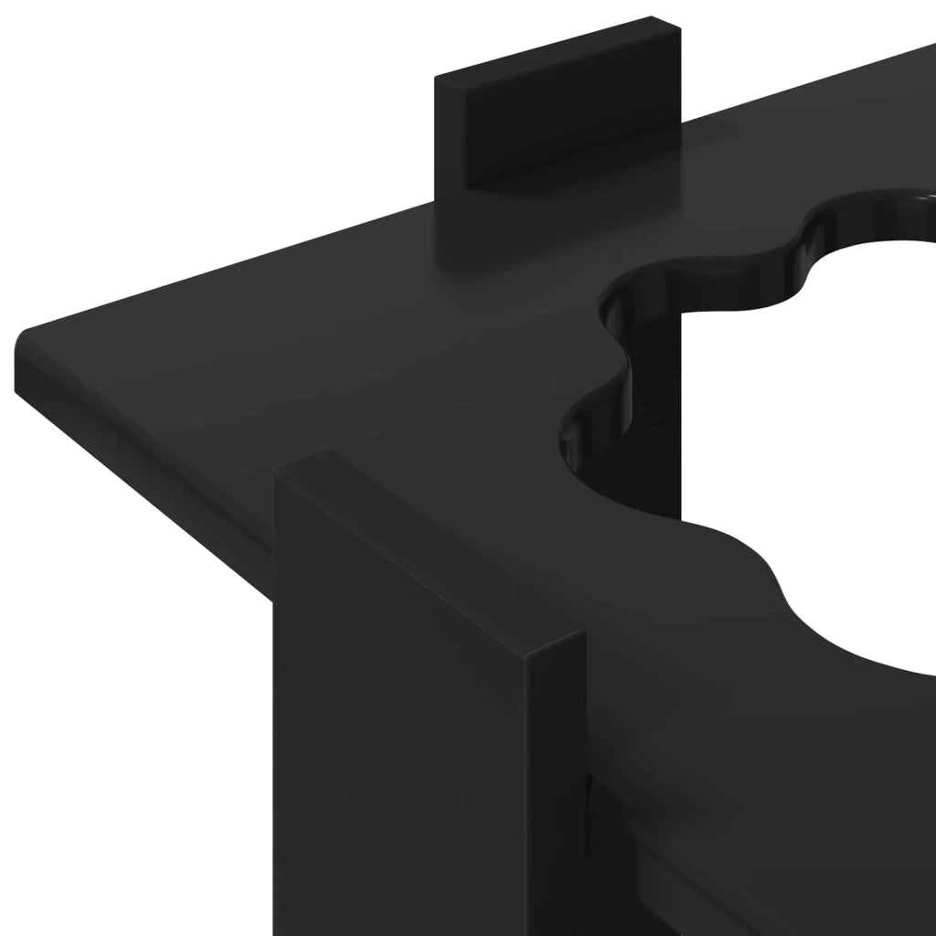 Supporto per stecche da biliardo Legno ingegnerizzato Nero 3429726