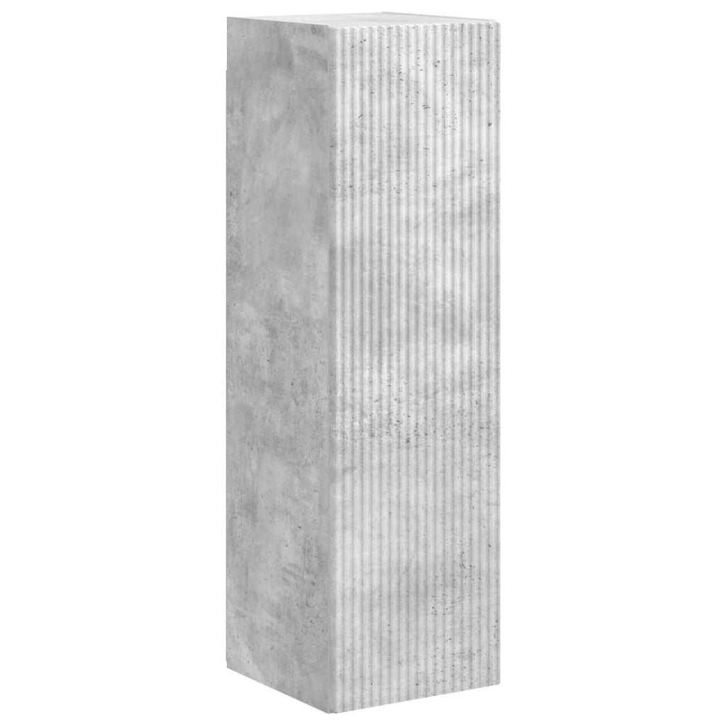 Set mobile TV 4 pz-Credenza per TV Grigio cemento Legno multistrato 641590