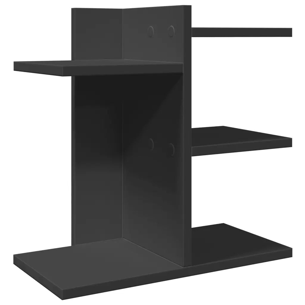 Organizer da Scrivania Nero 42x21,5x42 cm in Legno Multistrato CFW4673991