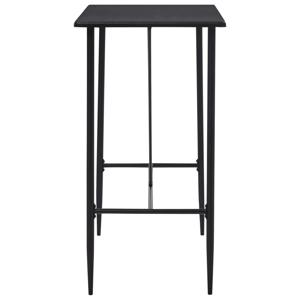 Tavolo da Bar Nero 120x60x110 cm in MDF