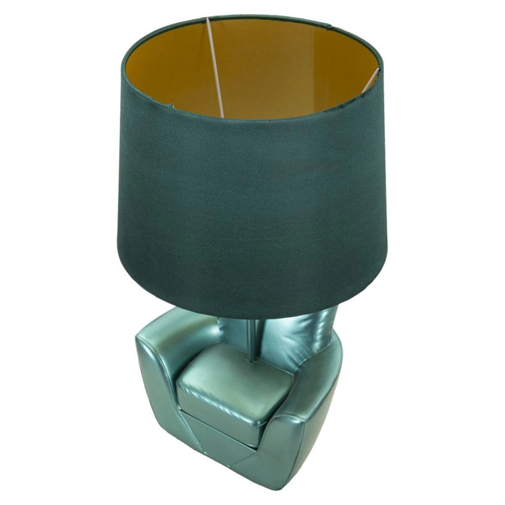 Lampada da Tavolo Poltrona 2, Blu, Poliresina, 26x26x43 cm