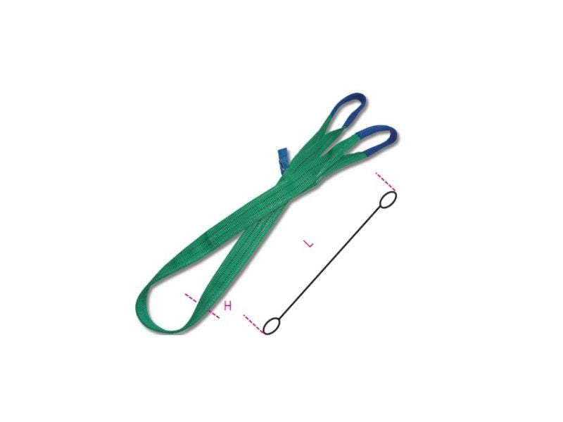 Fascia di sollevamento Betafer Robur 8153 4-T2 alta tenacità 2 strati 2000Kg - 5 metri