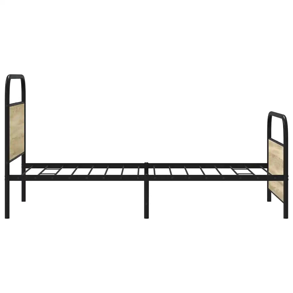 Letto singolo | Letto per adulti | Giroletto senza Materasso Rovere Sonoma 100x190cm in Truciolato