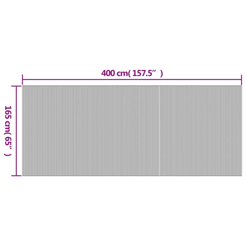 Divisorio Ambienti | Divider per stanze | Paravento Bianco Larghezza 400 cm Altezza 165 cm in Bamb¨´