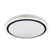 Plafoniera moderna bianco/nera tonda 48cm LED 48W dimmer