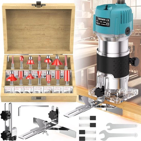 Freesaetta per legno - 800W - 30000RPM - 1/4 Pollici - Attrezzo per taglio