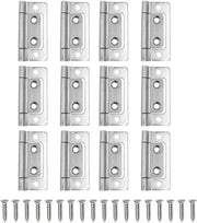 12 Cardini con 48 Viti Cardini - Versatili e Resistenti - Argento