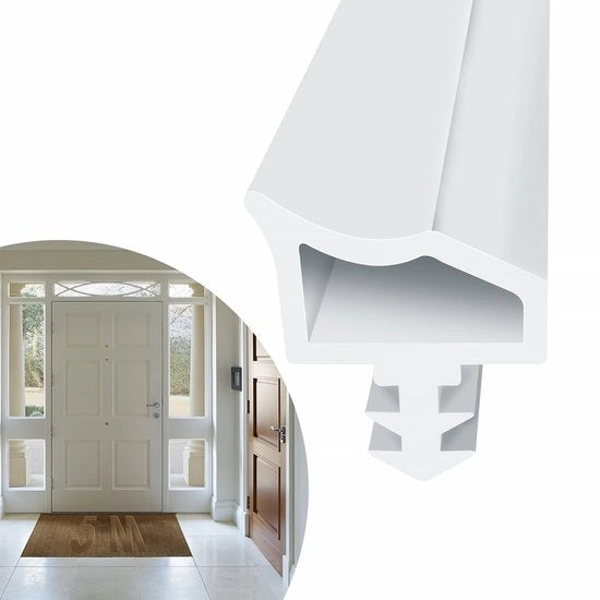 Kit di sigillatura porta con isolamento acustico e protezione termica - 5 m - Kit di sigillatura porta per climatizzatore portatile - Montaggio facile - Alta flessibilità - Sigillatura porta