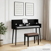 Scrivania studio Rovere Nero 130 x 40 x 19,5 cm 8006677