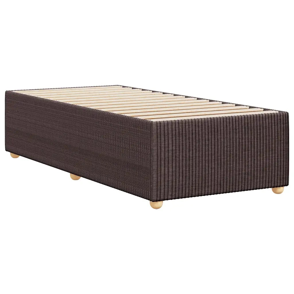 Giroletto senza Materasso Marrone Scuro 90x190 cm Tessuto 3284903