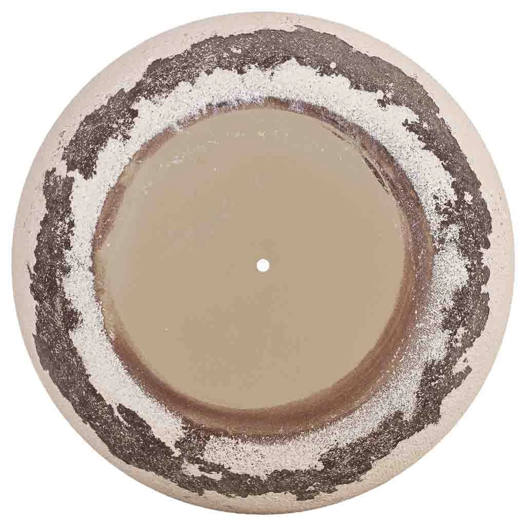 Fioriera in metallo marrone 40x40x33h cm