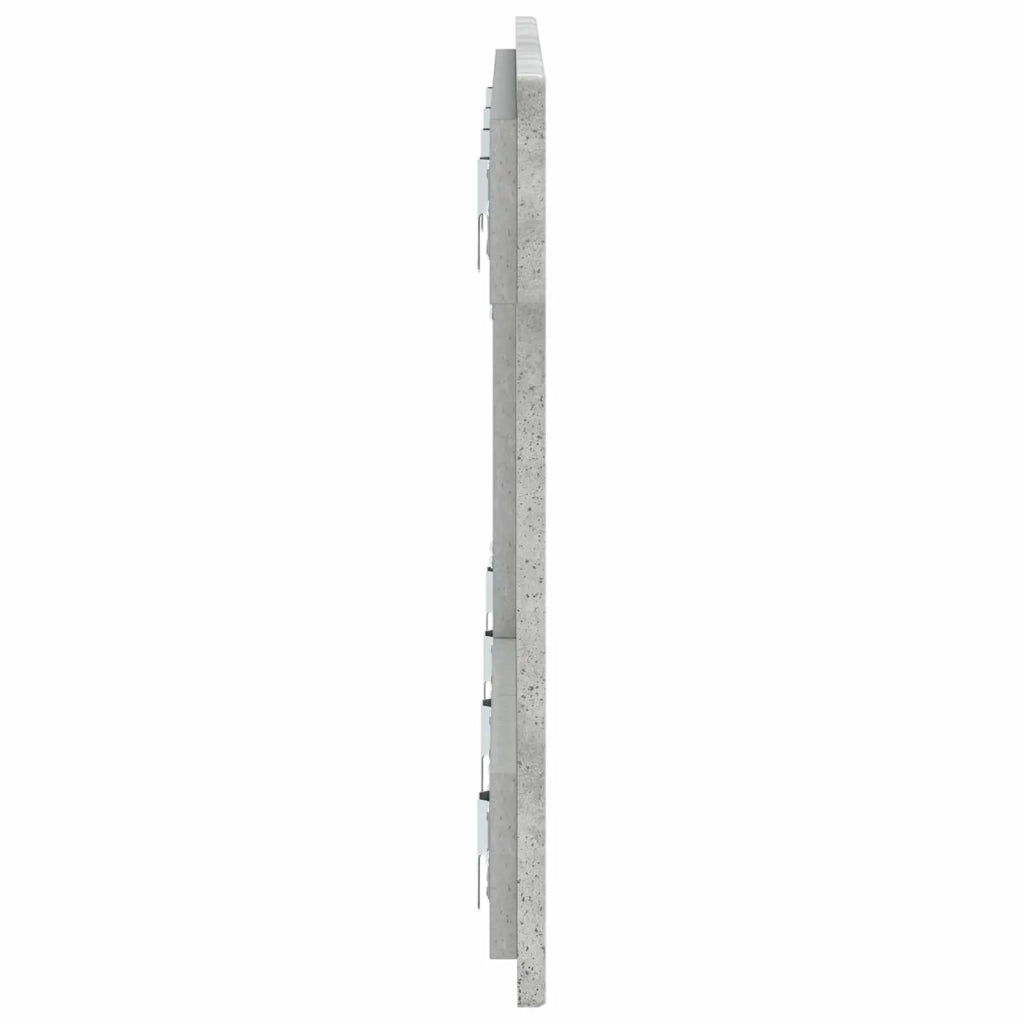 Testiera da Muro DELFT Grigio Cemento Legno ingegnerizzato 897188