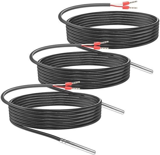 Sensore di temperatura digitale Pt1000 da 3 m con cavo PVC