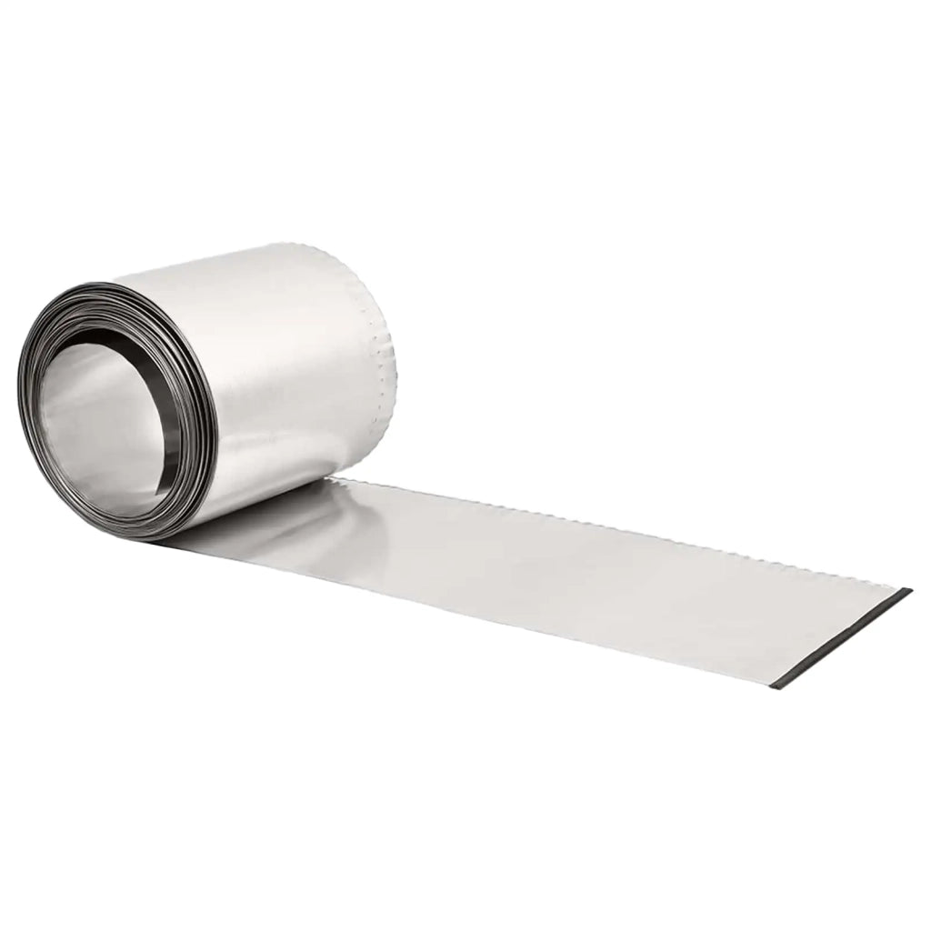 Bordura per Prato 10 m x 20 cm Acciaio zincato Argento 42030376