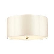 Plafoniera Fletcher Flush 45,7cm 3xE27 ottone anticato