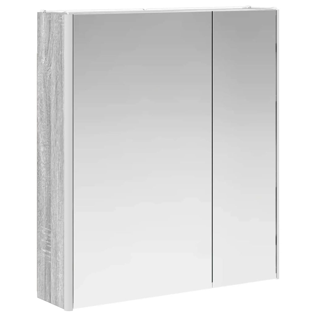 Mobiletto per specchio da bagno Grigio Sonoma 889244