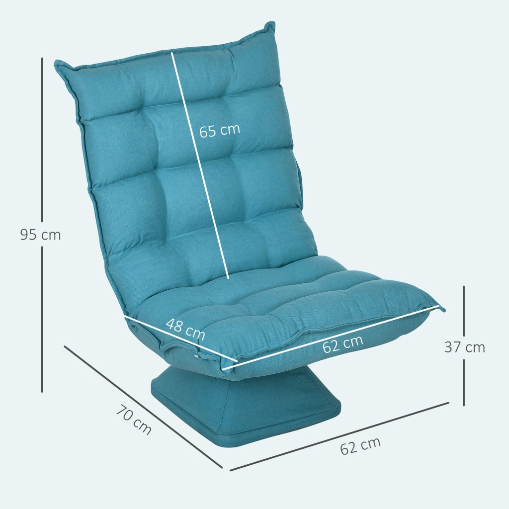Poltrona Relax Girevole ¨C Minimal ¨C Blu 62x70x95 cm