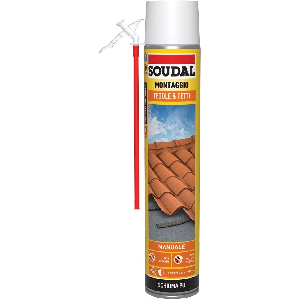 SCHIUMA POLIURETANICA TEGOLE E TETTI 750ML GRIGIA