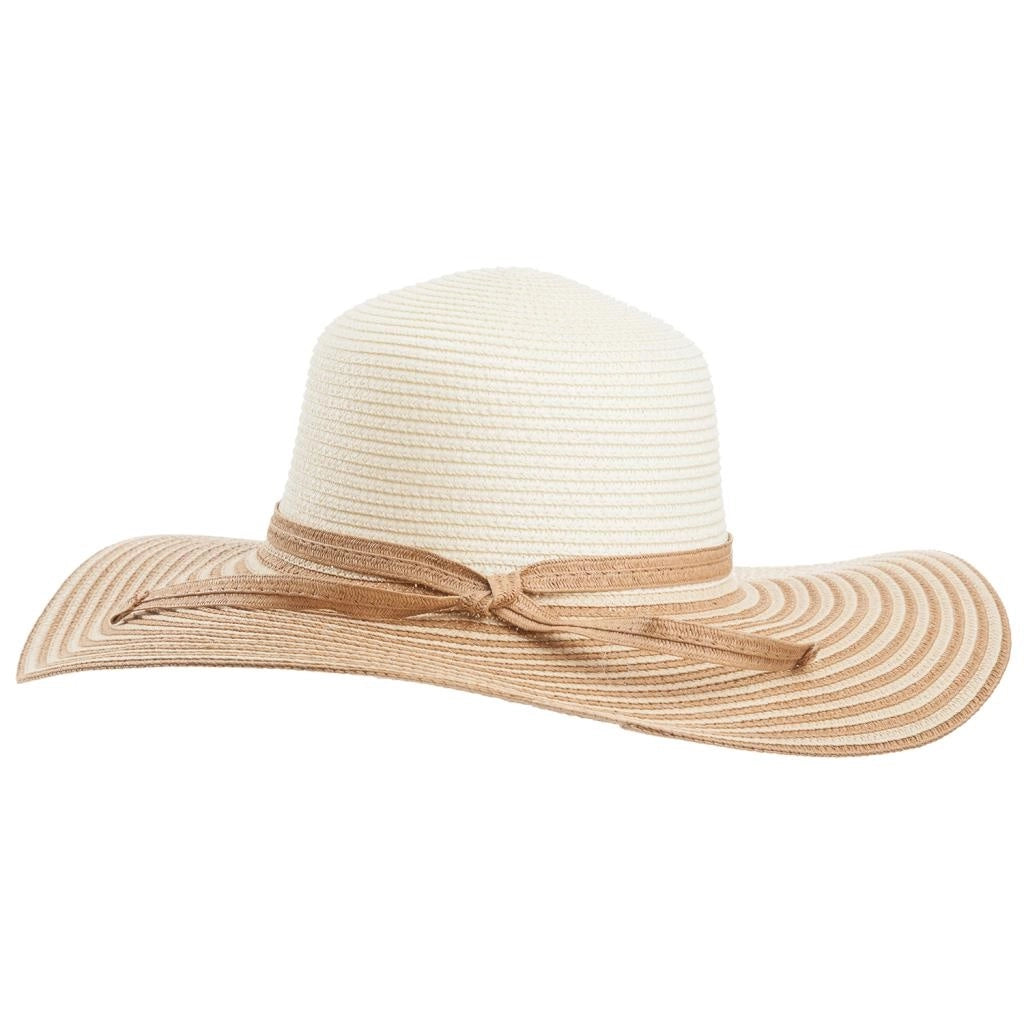 Cappello bicolore a tesa larga 58