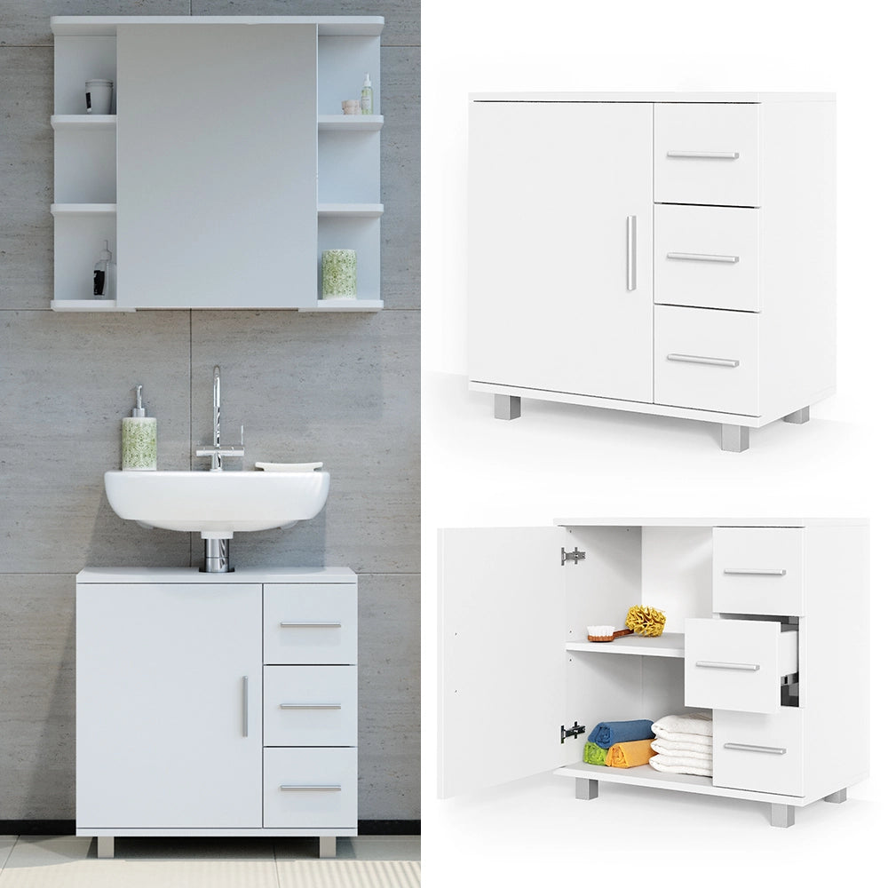 Vicco Mobile sottolavabo per bagno Bianco 60 x 60 cm