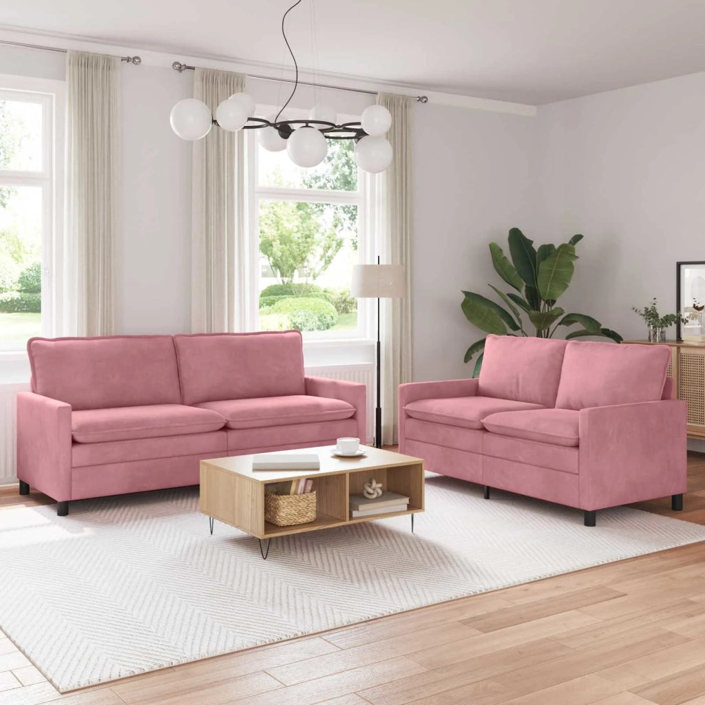 Set di divani 2 pcs Rosa Velluto 3417148
