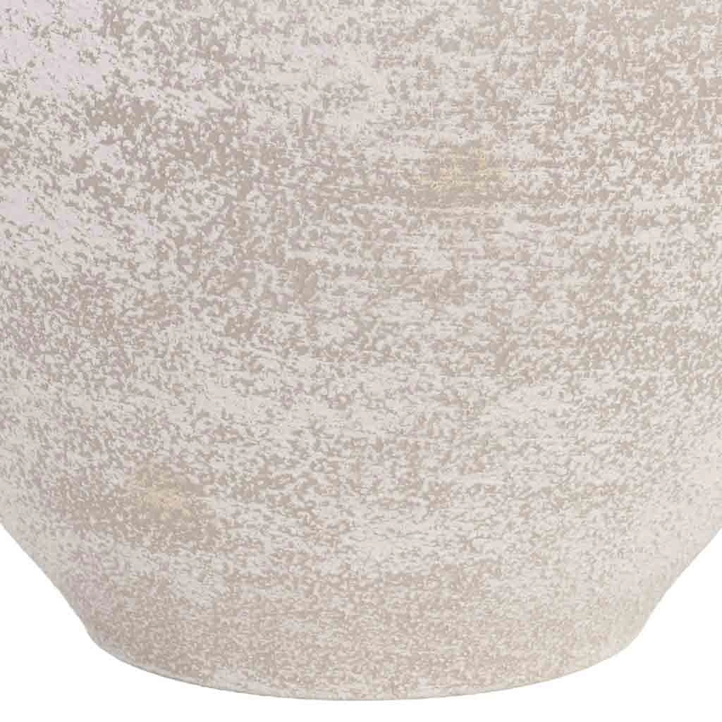 Vaso in metallo grigio 28,5x28,5x31h cm