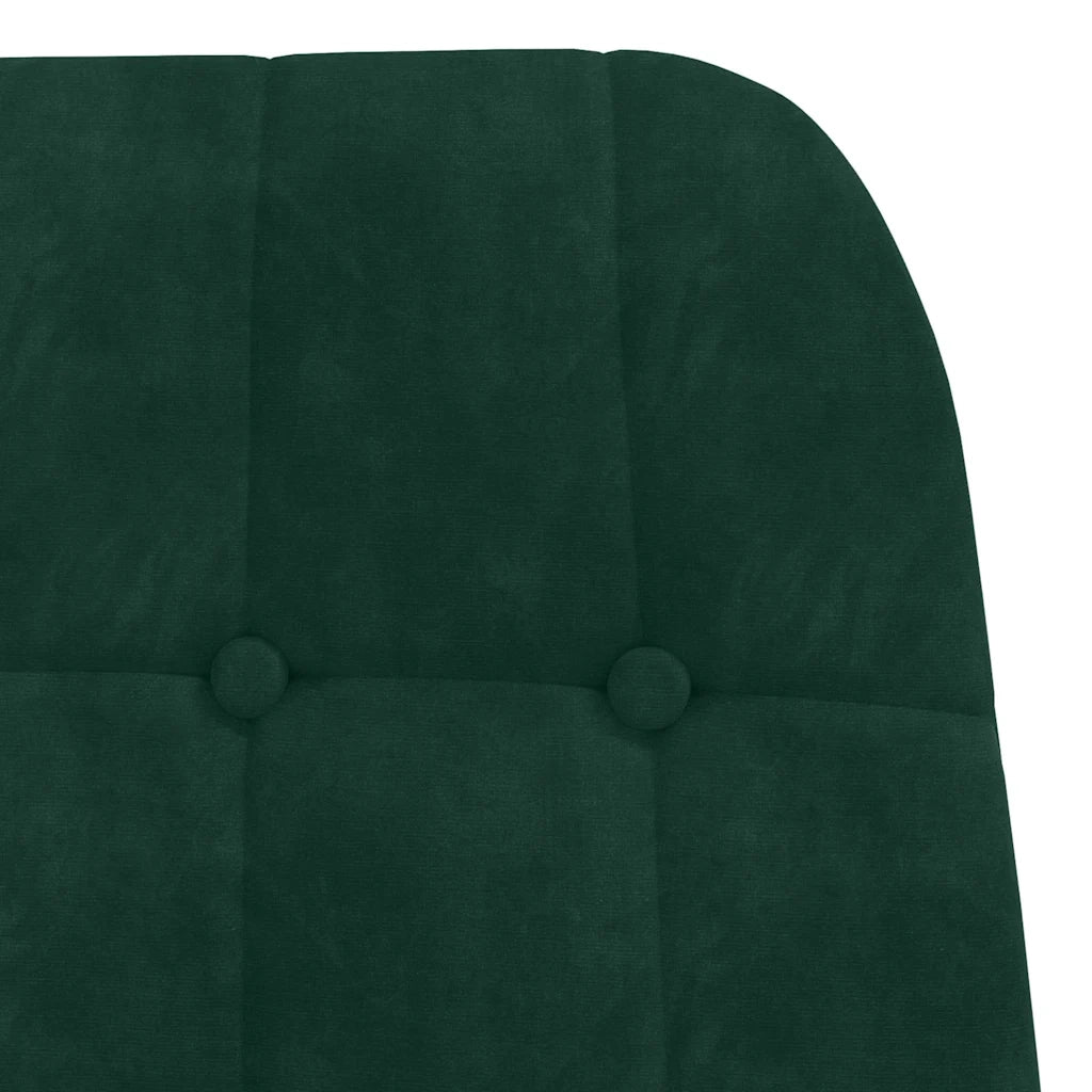 Poltrona | Sedia Relax Verde Scuro in Velluto