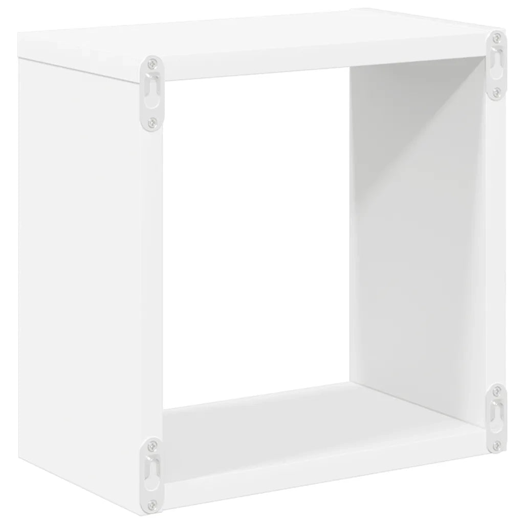 Mensole Parete a Cubo 2 pz Bianche 26x15x26 cm 807025