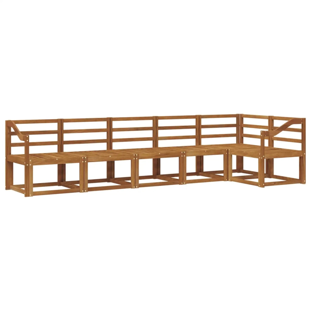 Set di divani da esterno 6 pcs Naturale