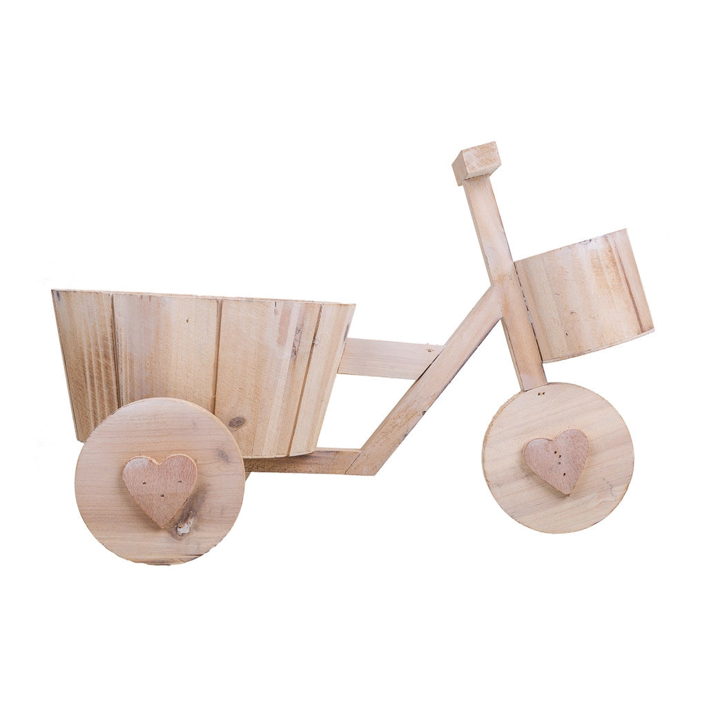 FiorieraBici inLegnoMarrone 39,5x23x25,8h