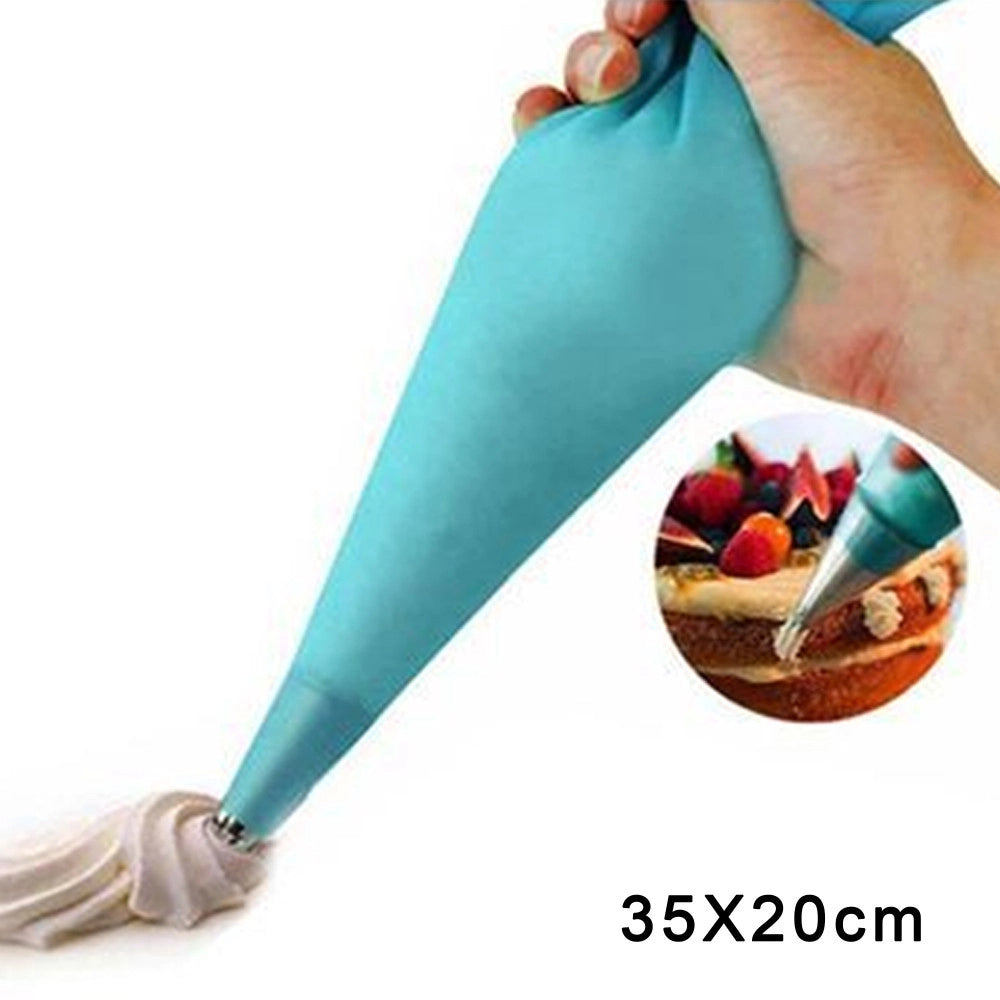 Trade Shop - 2 Saccapoche Riutilizzabile Sacca Pasticcere Sac A Poche Cake Design 35 X 20 Cm -