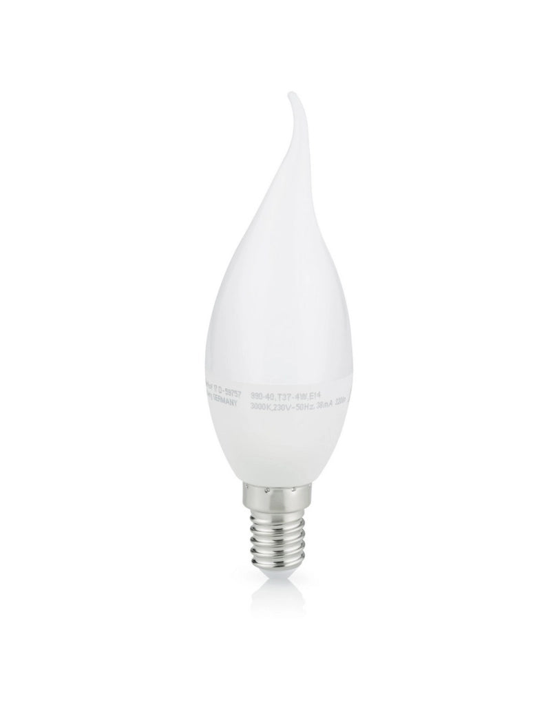Lampadina LED E14 4W 320lm 3000K fiamma opalina Trio