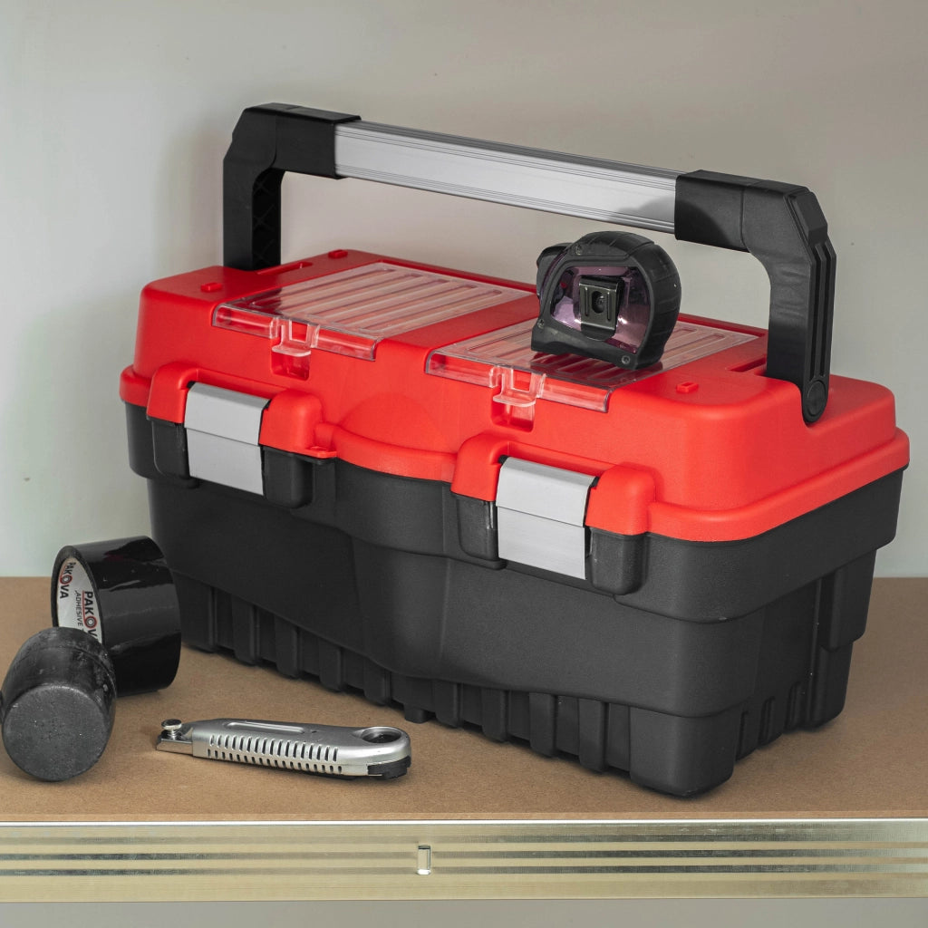 Cassetta degli attrezzi KADAX, sistema di organizzazione utensili professionale per officina.