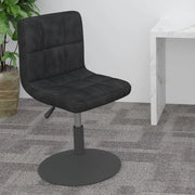 Sgabello da Bar Girevole Nero in Velluto 334249