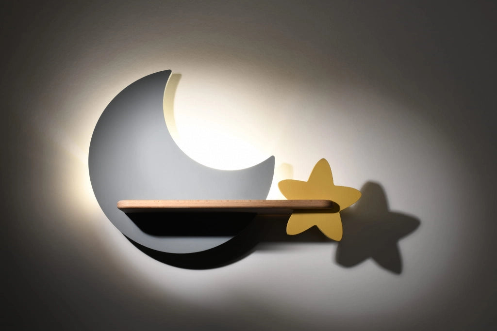 Candellux MOON applique LED 5W 4000K legno grigio