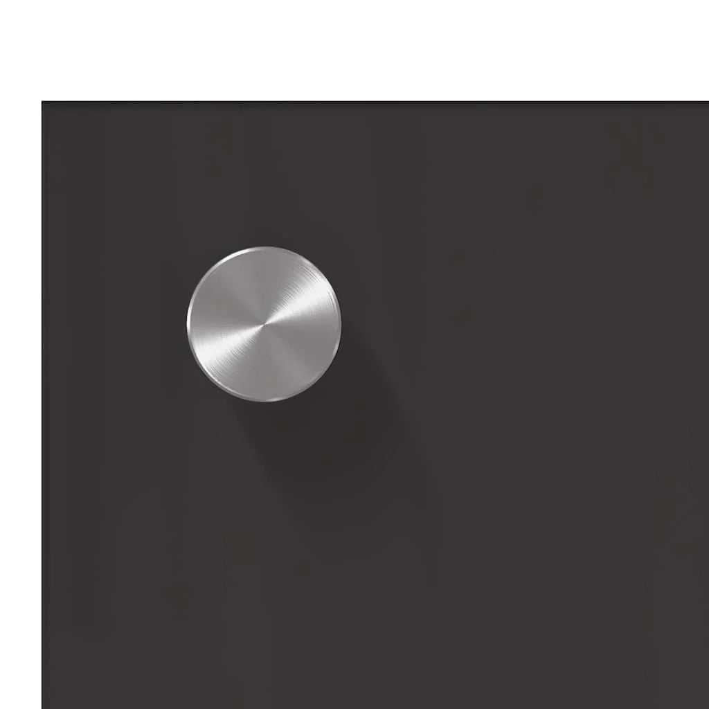 Set di 2 paraschizzi moderni per cucina 120 x 50 cm in vetro temperato grigio scuro resistente al calore e durevole 02_0056275