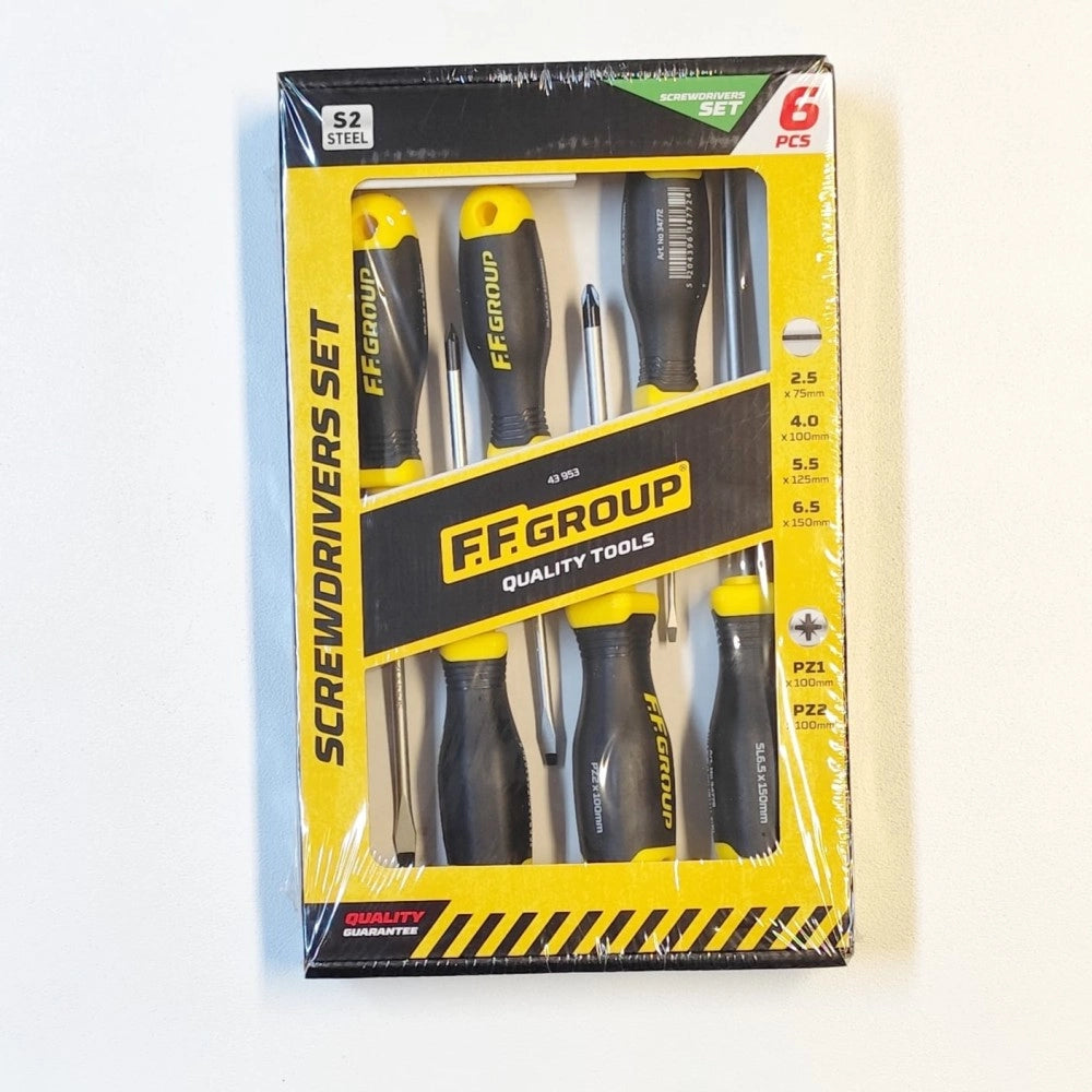 Ff group cacciavite set da 6pz croce e taglio