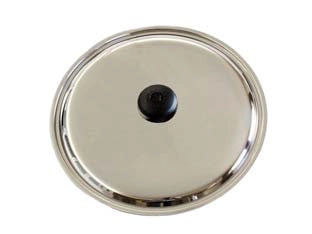 COPERCHIO ACCIAIO INOX- - ø cm 14 - 3 pezzi