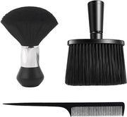 Set di pettinatura e spazzola per capelli rotti con setole appuntite - Nero