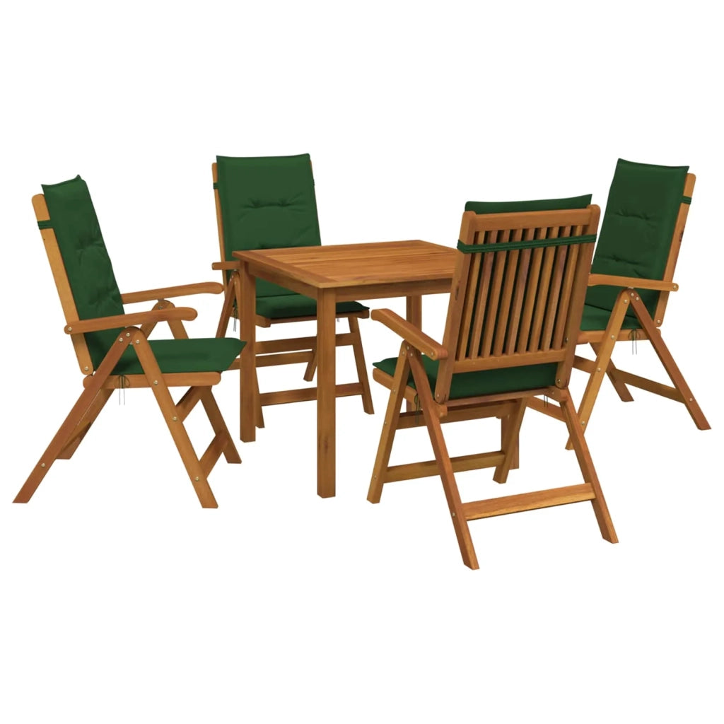 Set da pranzo da giardino 5 pezzi Naturale 3434601